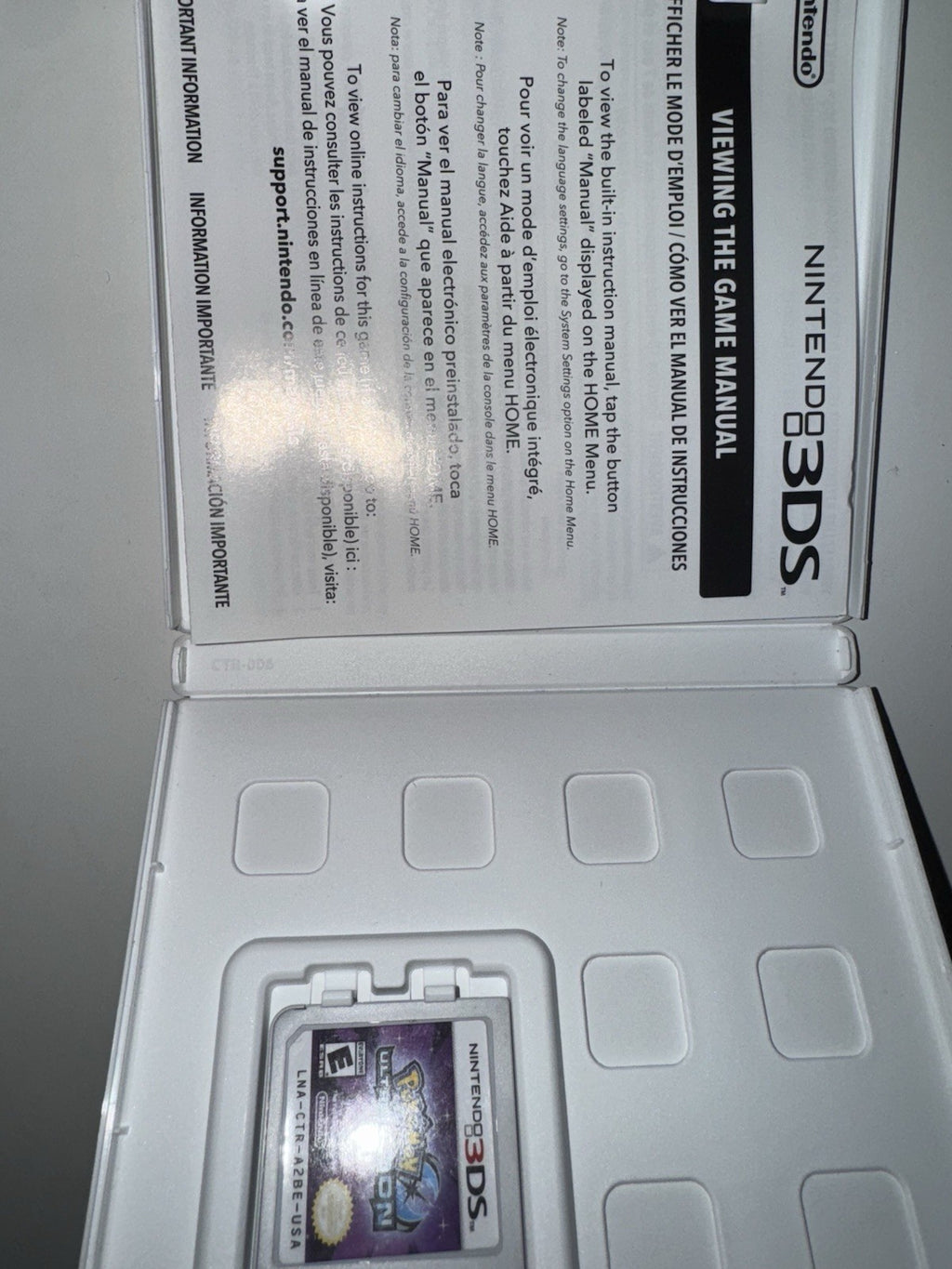 Pokemon Ultra Moon - Nintendo 3DS