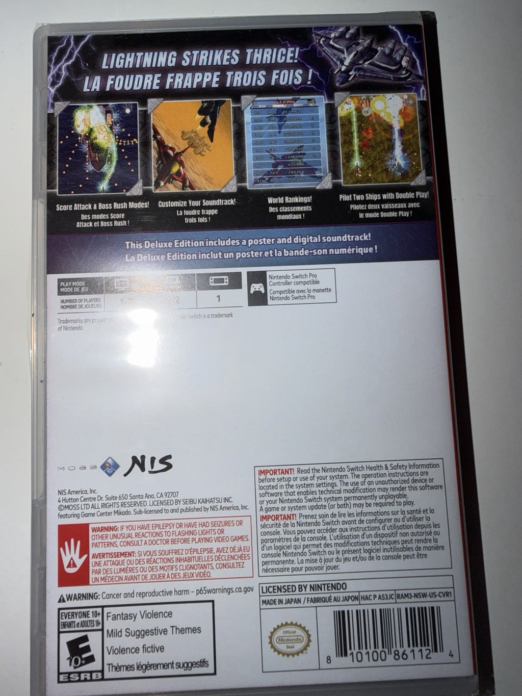Raiden III X Mikado Maniax Deluxe Edition (Nintendo Switch) BRAND NEW SEALED NSW