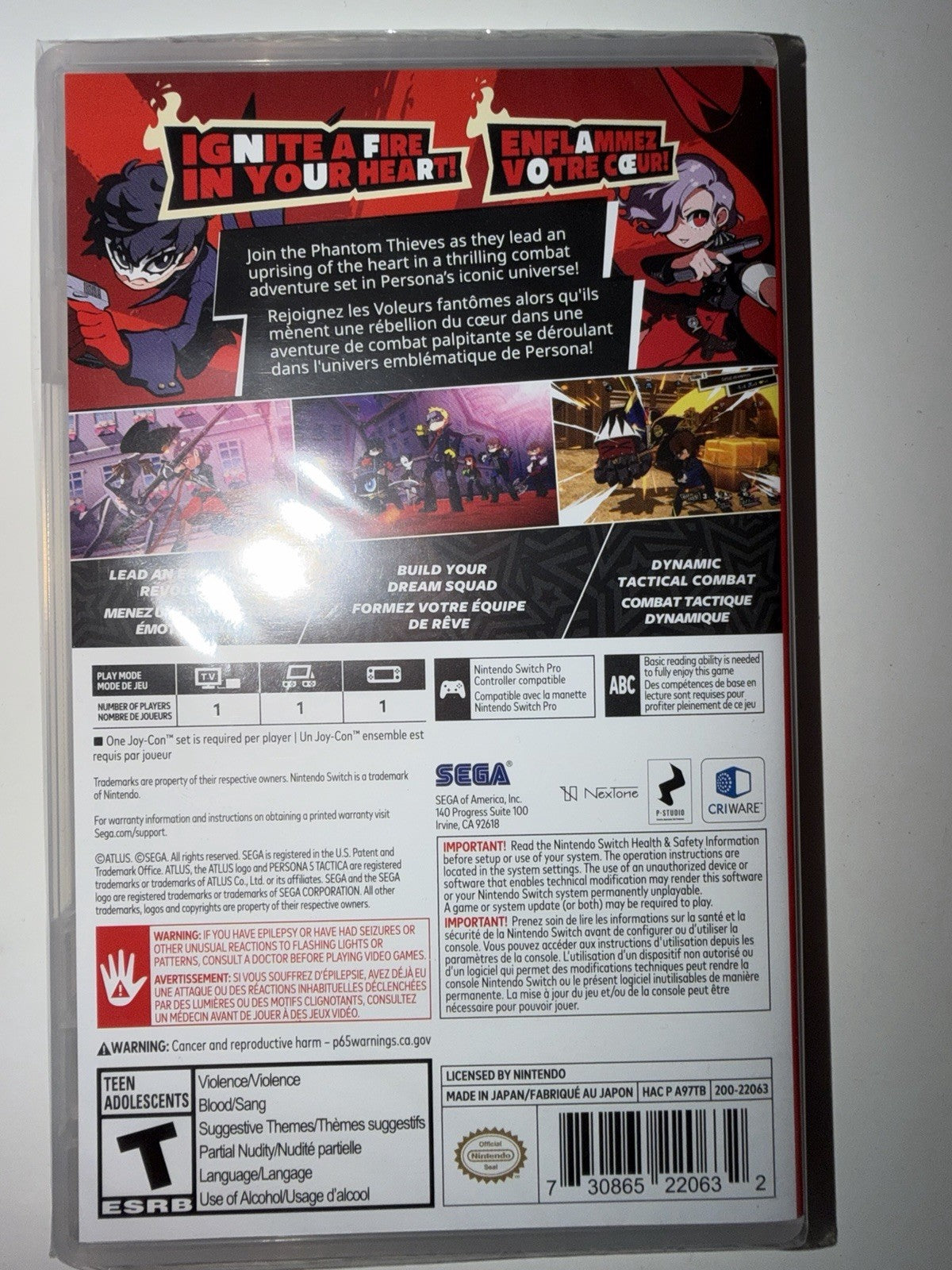 Persona 5 Tactica (Nintendo Switch, 2020) BRAND NEW SEALED NSW
