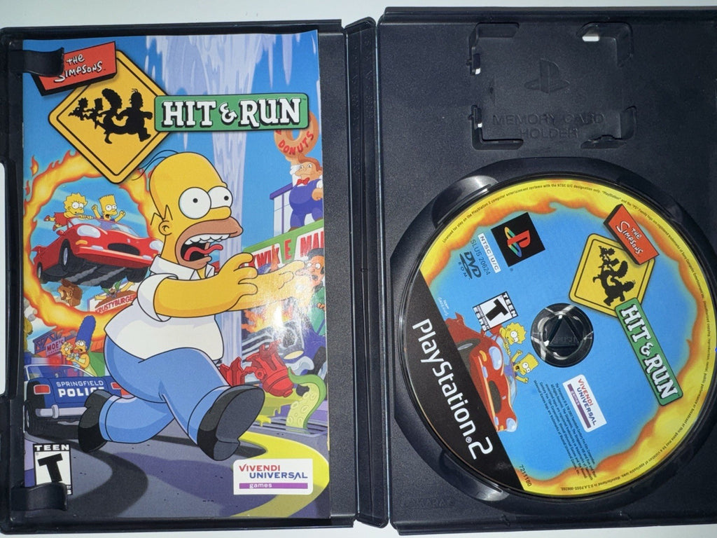 The Simpsons: Hit & Run (PlayStation 2, 2003) CIB COMPLETE PS2