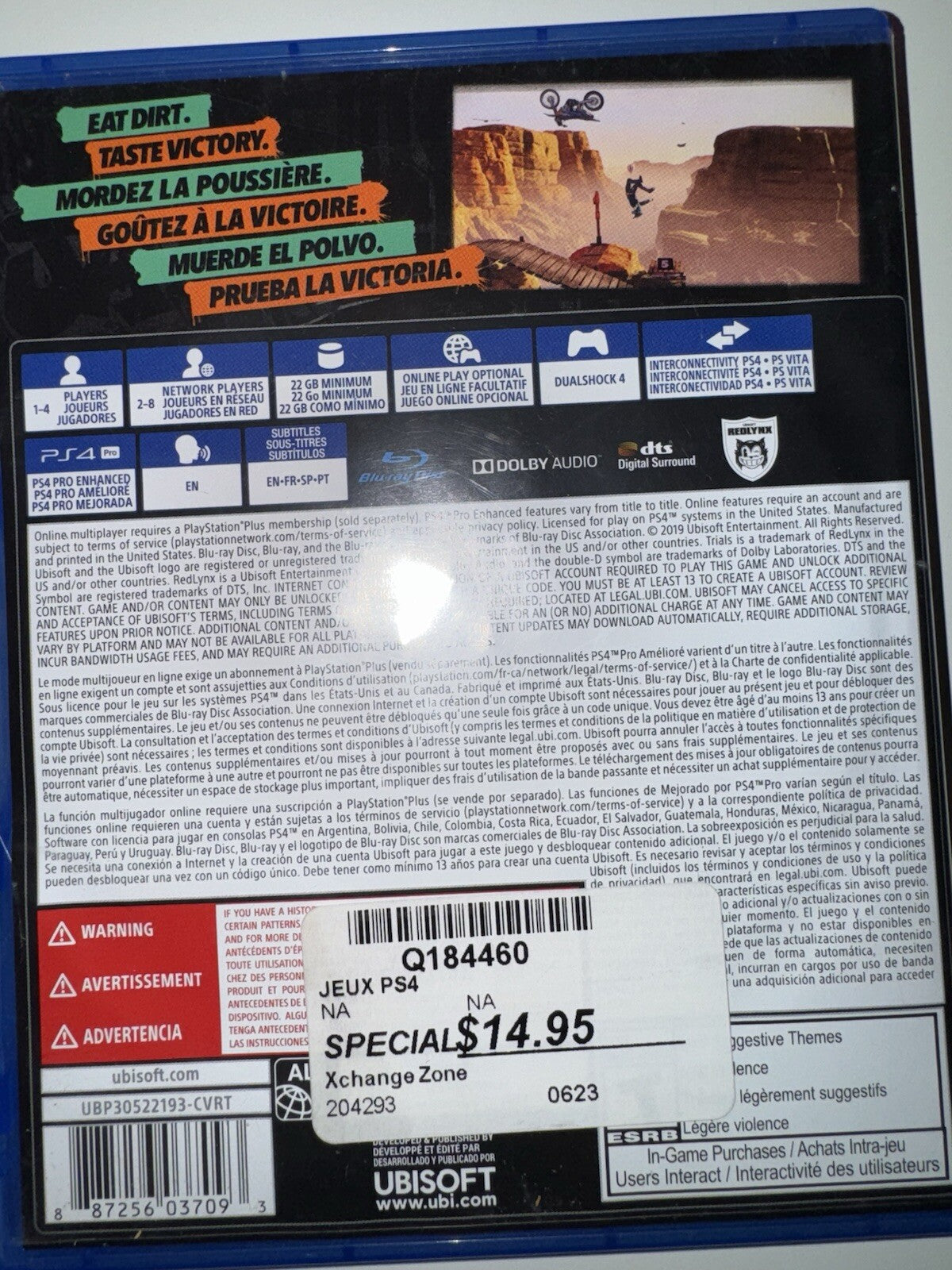 Trials Rising  - Sony PlayStation 4 - PS4