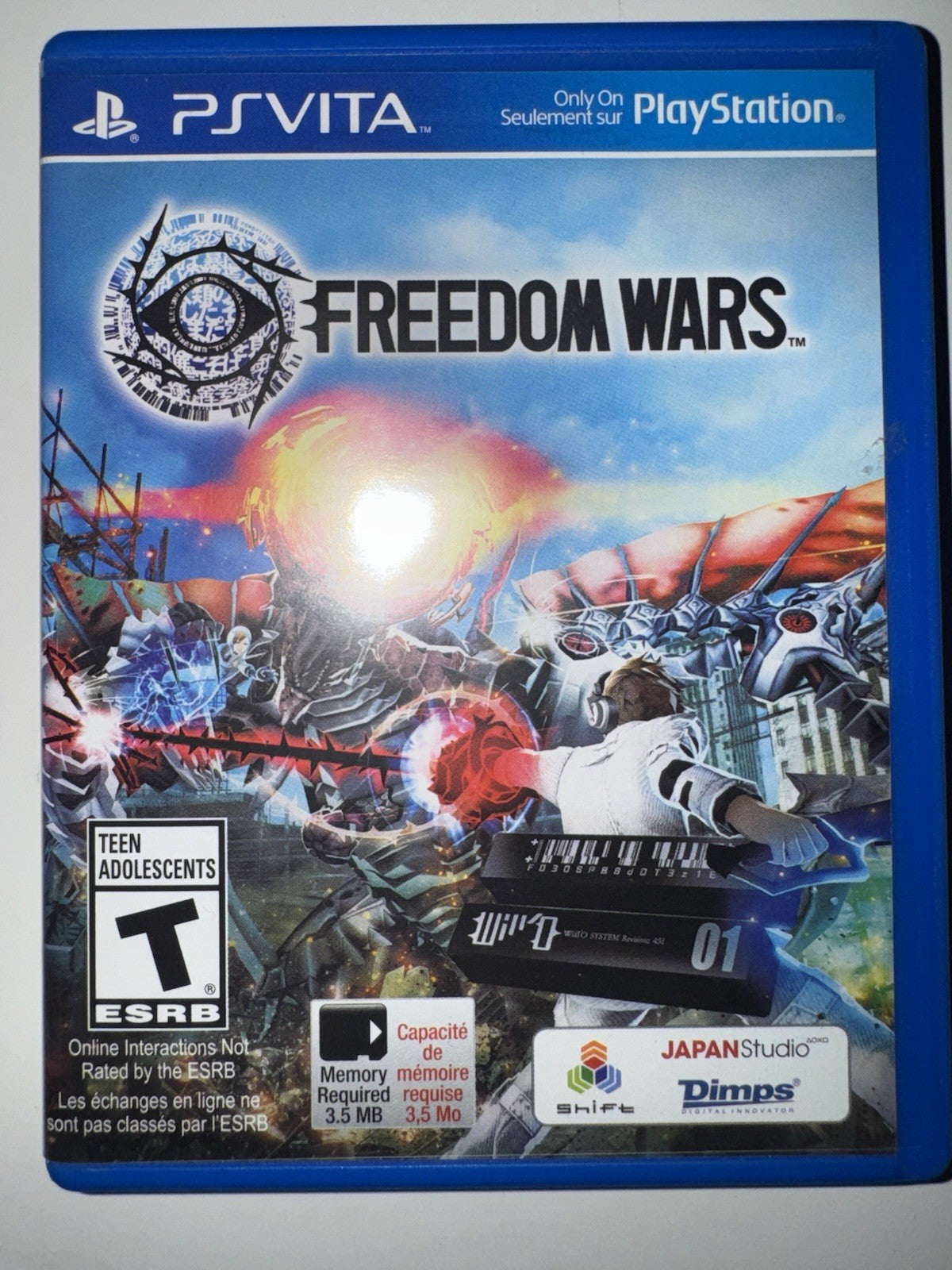 Freedom Wars (Sony PlayStation Vita PS Vita, 2014) PLAYSTATION VITA