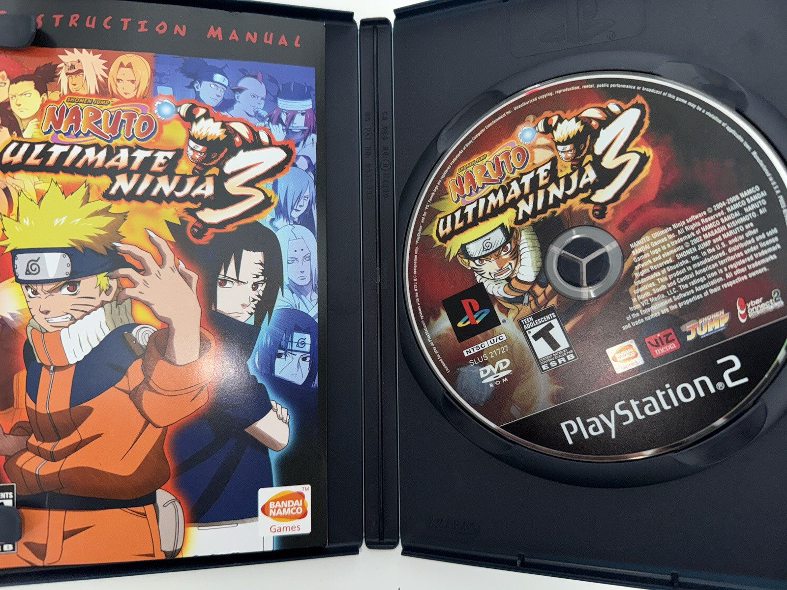 Naruto: Ultimate Ninja 3 (Sony PlayStation 2, 2008) CIB COMPLETE PS2