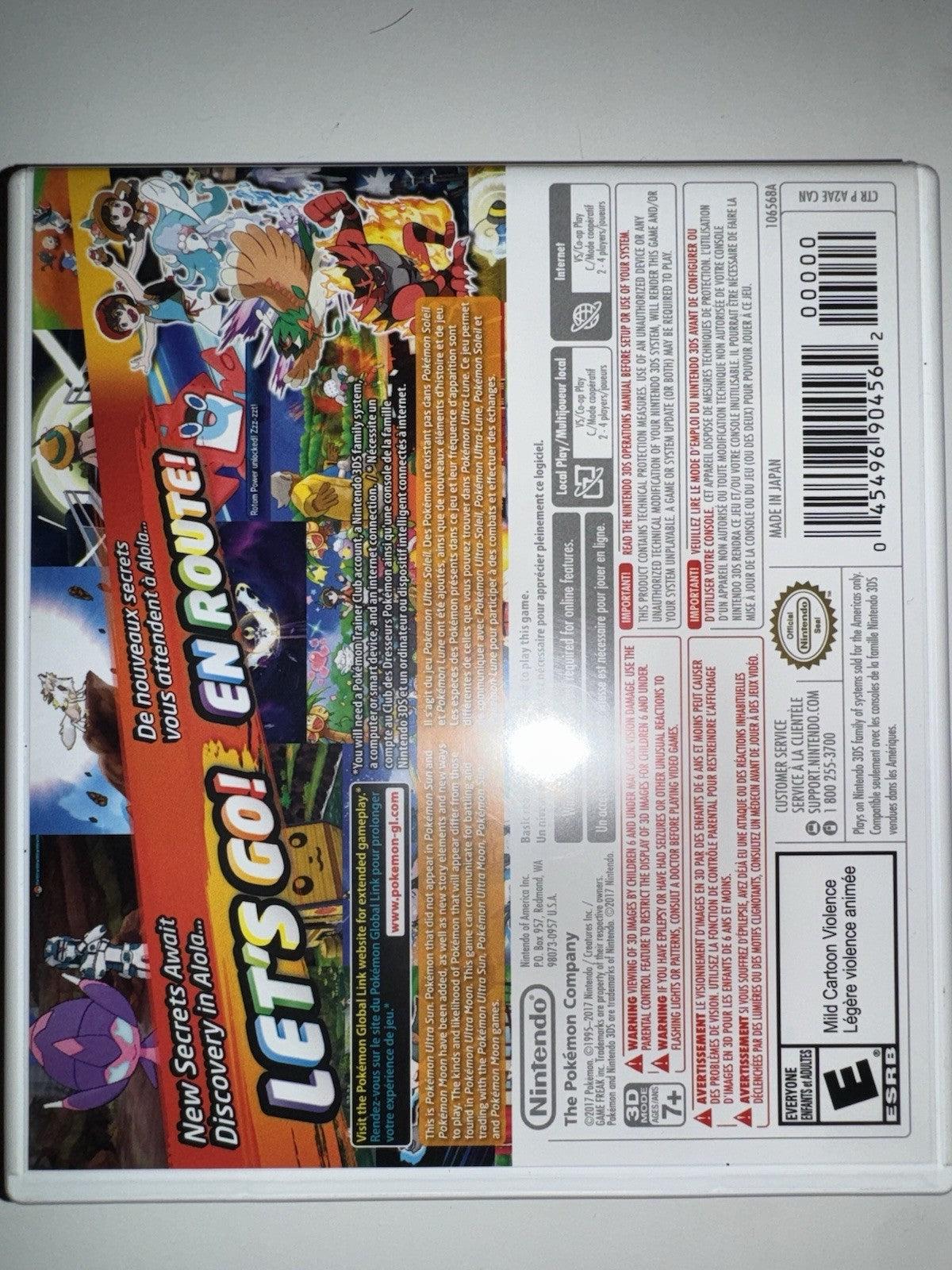 Pokemon Ultra Sun (Nintendo 3DS, 2017) 3DS