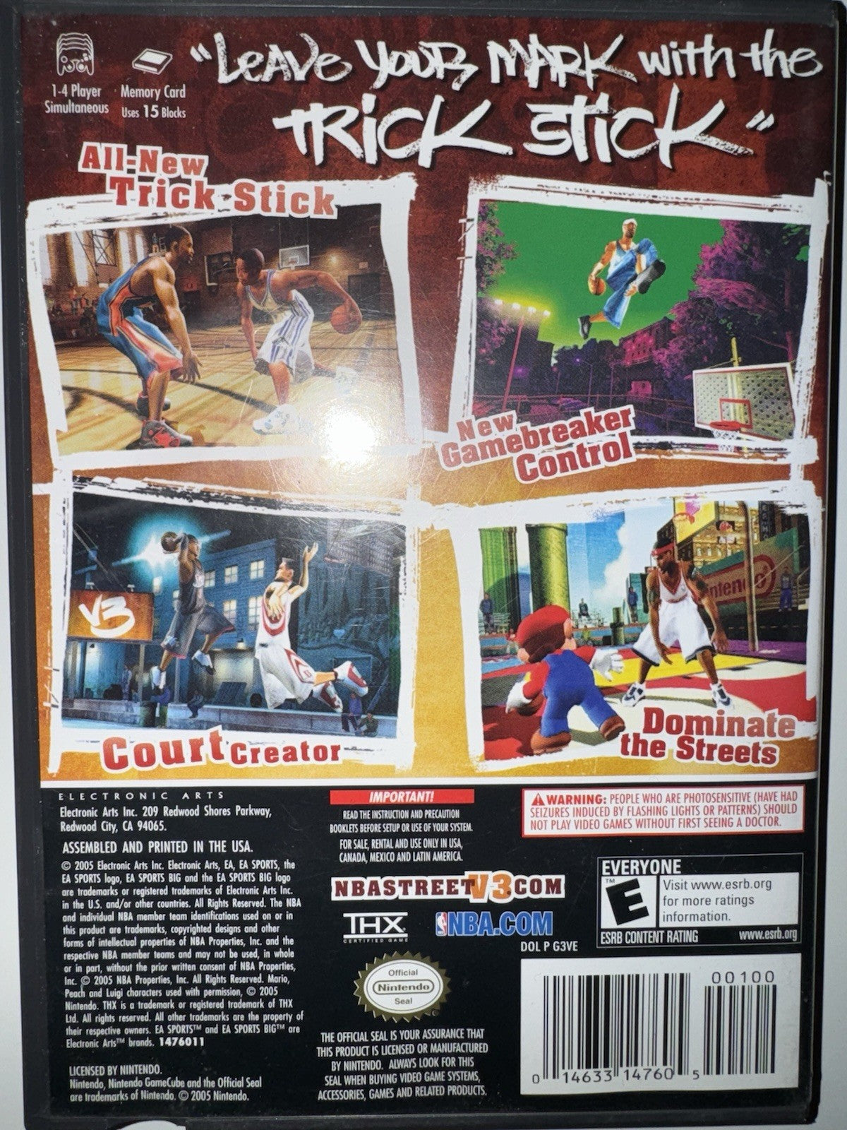 NBA Street Vol. 3 (Nintendo GameCube, 2005) CIB COMPLETE GC