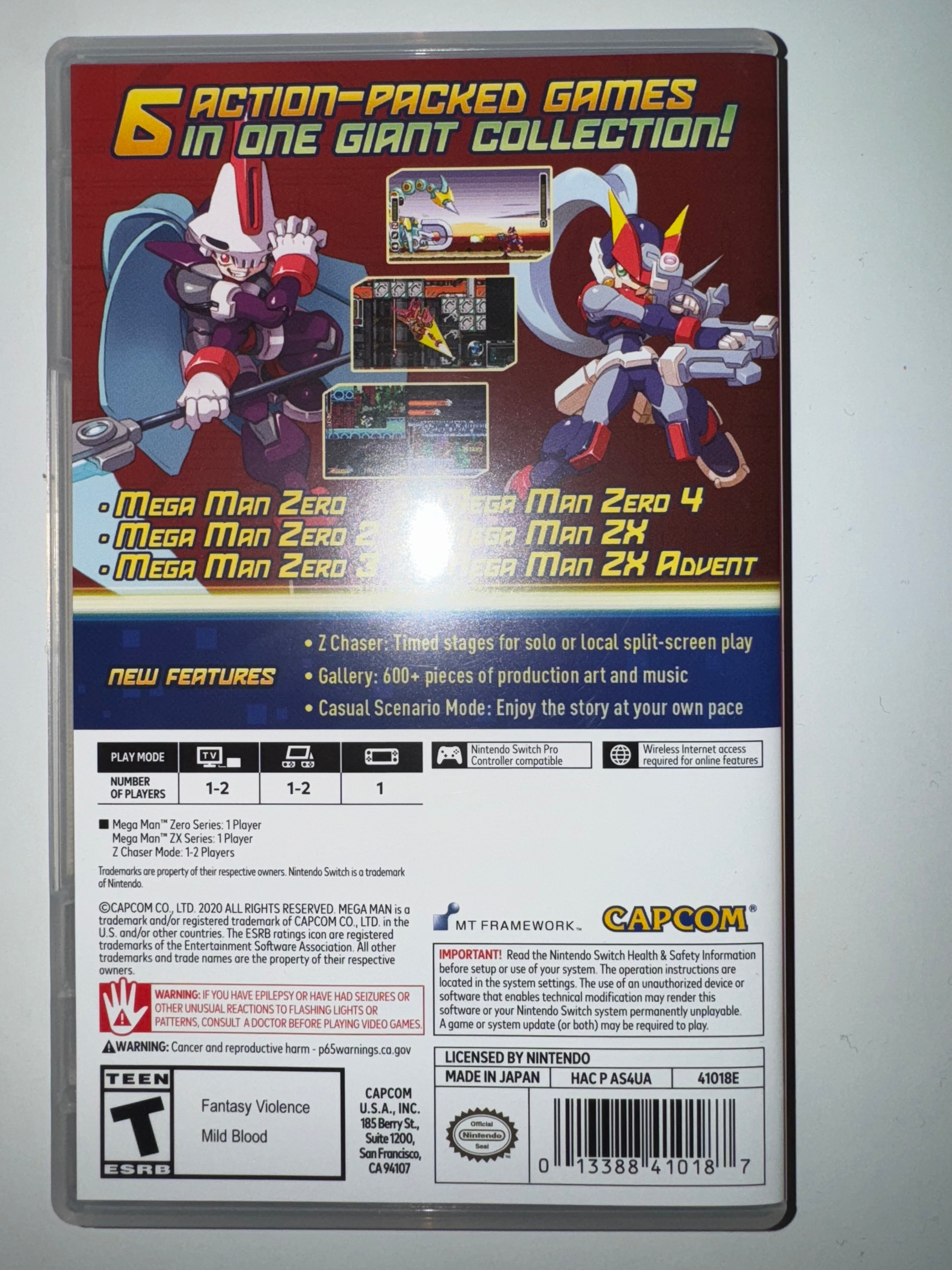 Mega Man Zero/ZX Legacy Collection Nintendo Switch NSW