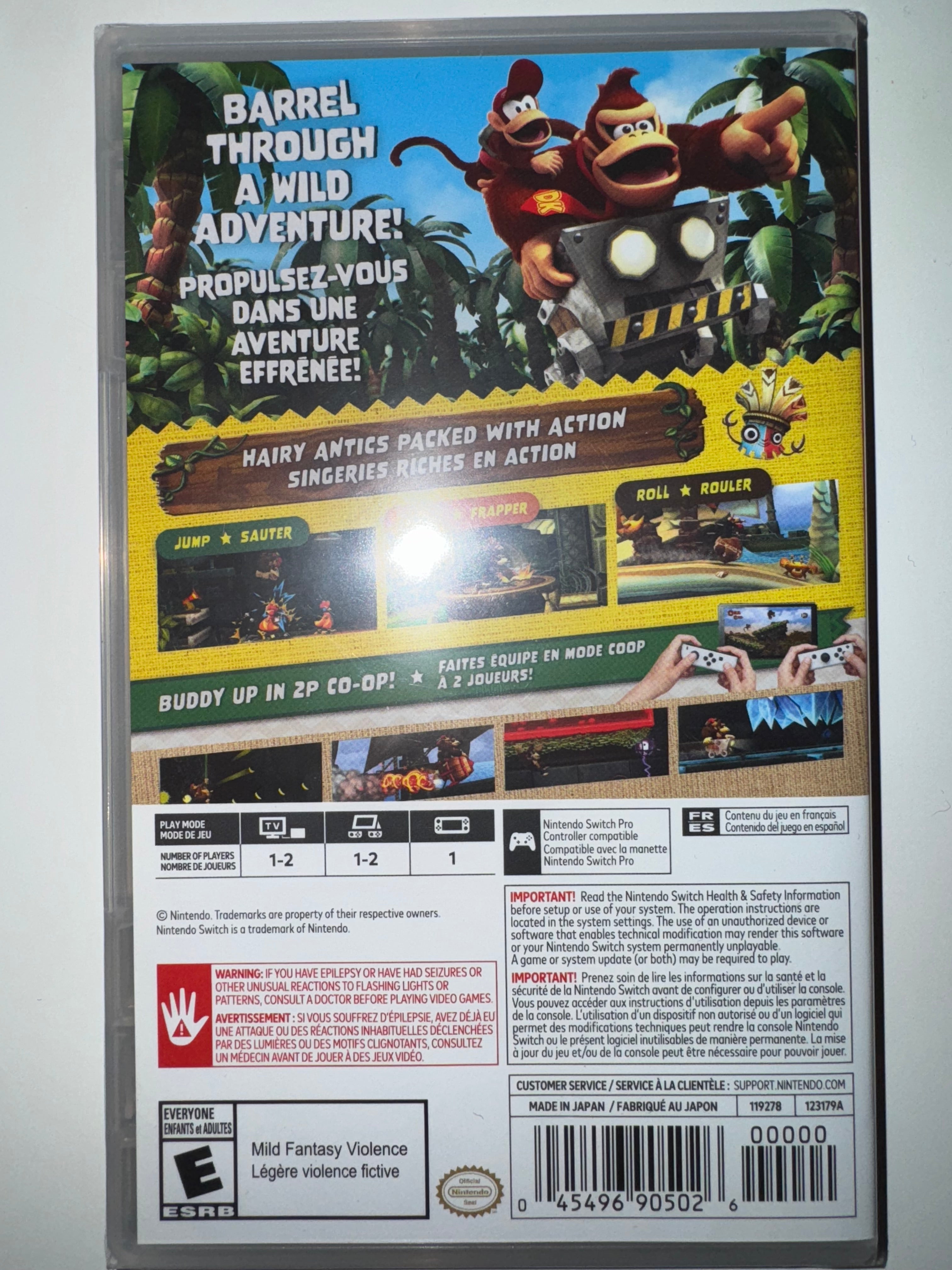 DONKEY KONG COUNTRY RETURNS HD NINTENDO SWITCH BRAND NEW SEALED NSW