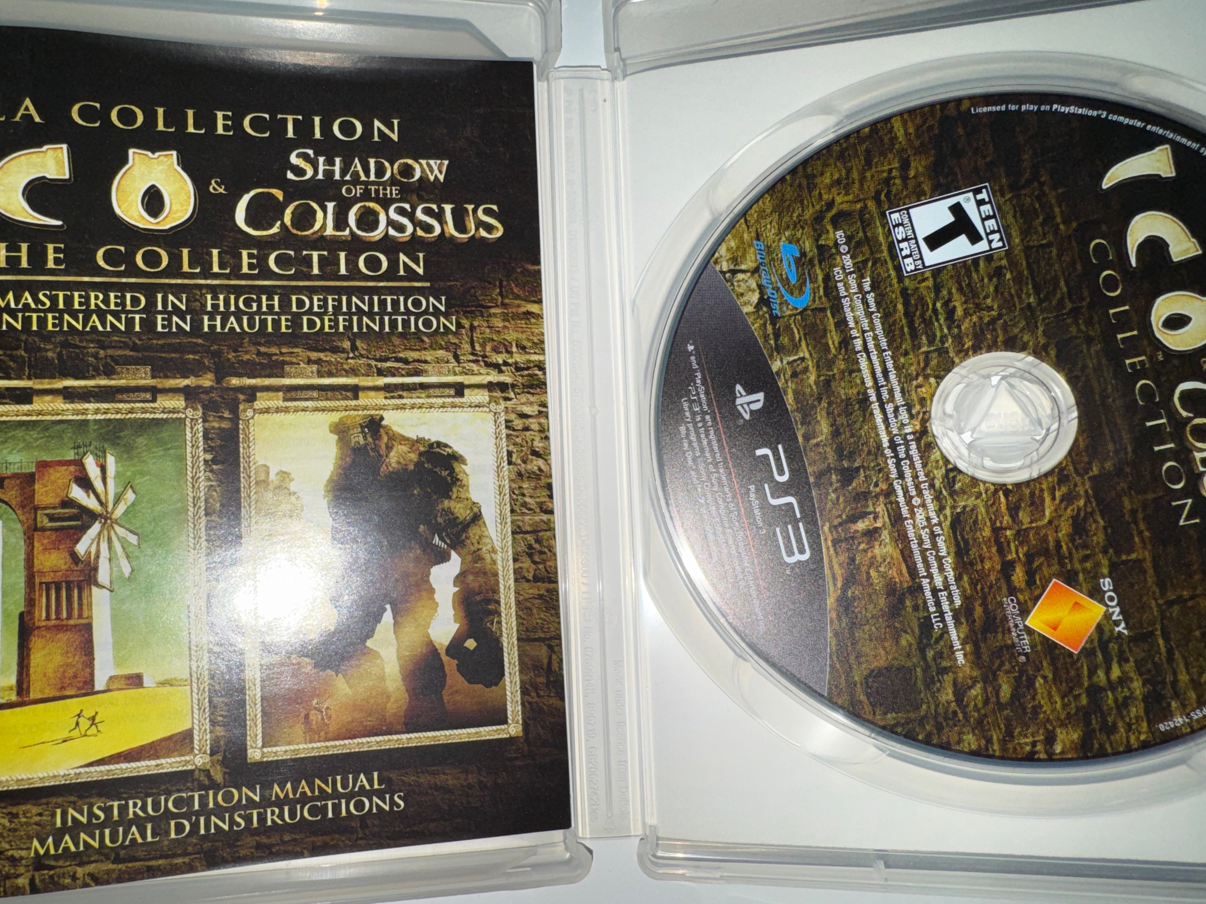Collection Ico &amp; Shadow of the Colossus (Sony PlayStation 3, 2011) CIB PS3