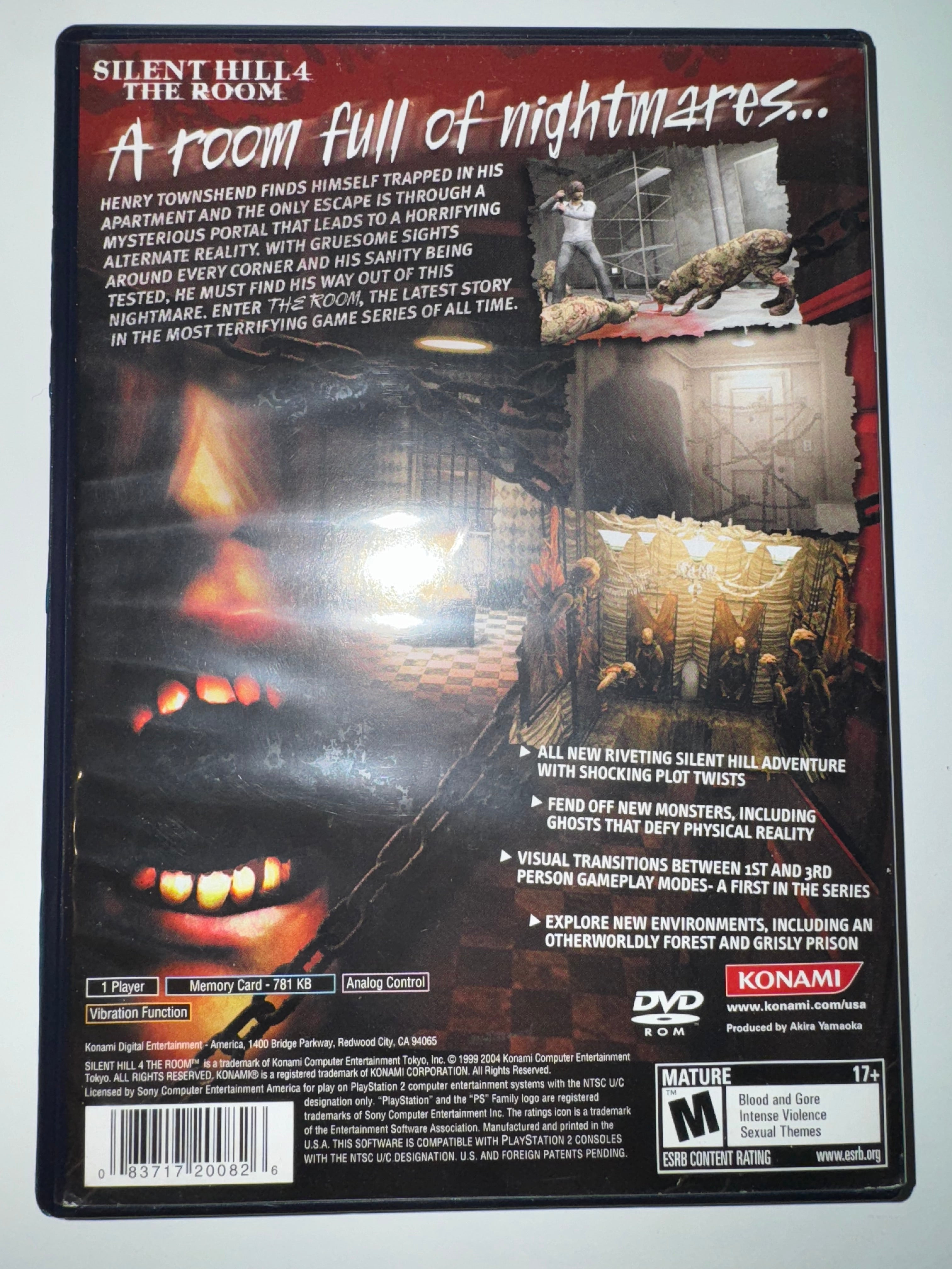 Silent Hill 4: The Room (Sony PlayStation 2, 2004) CIB COMPLETE PS2