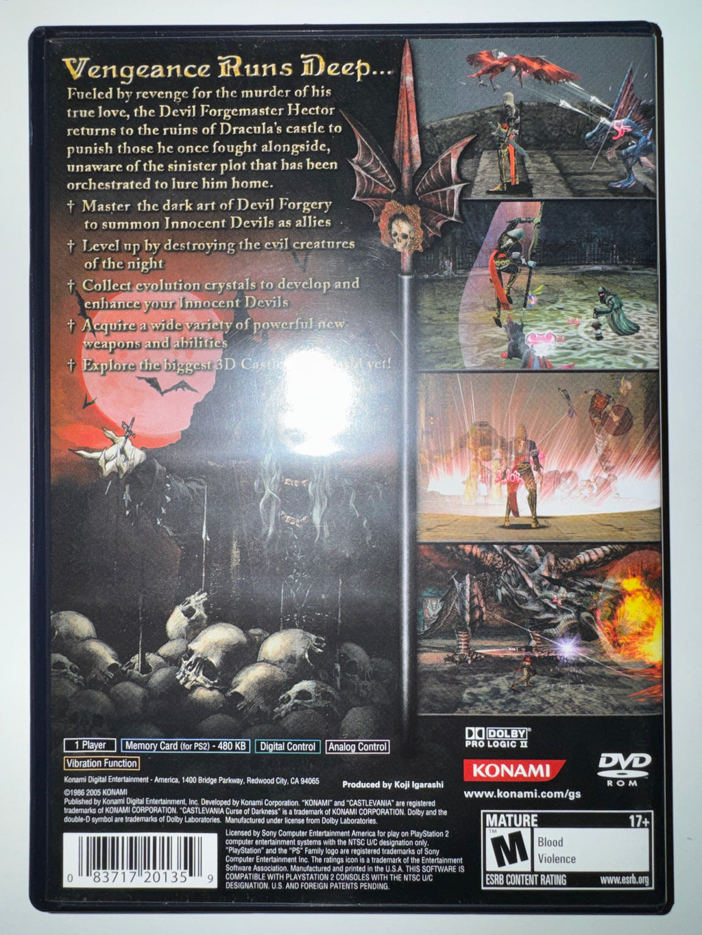 Castlevania: Curse of Darkness (Sony PlayStation 2, 2005) CIB Complete PS2