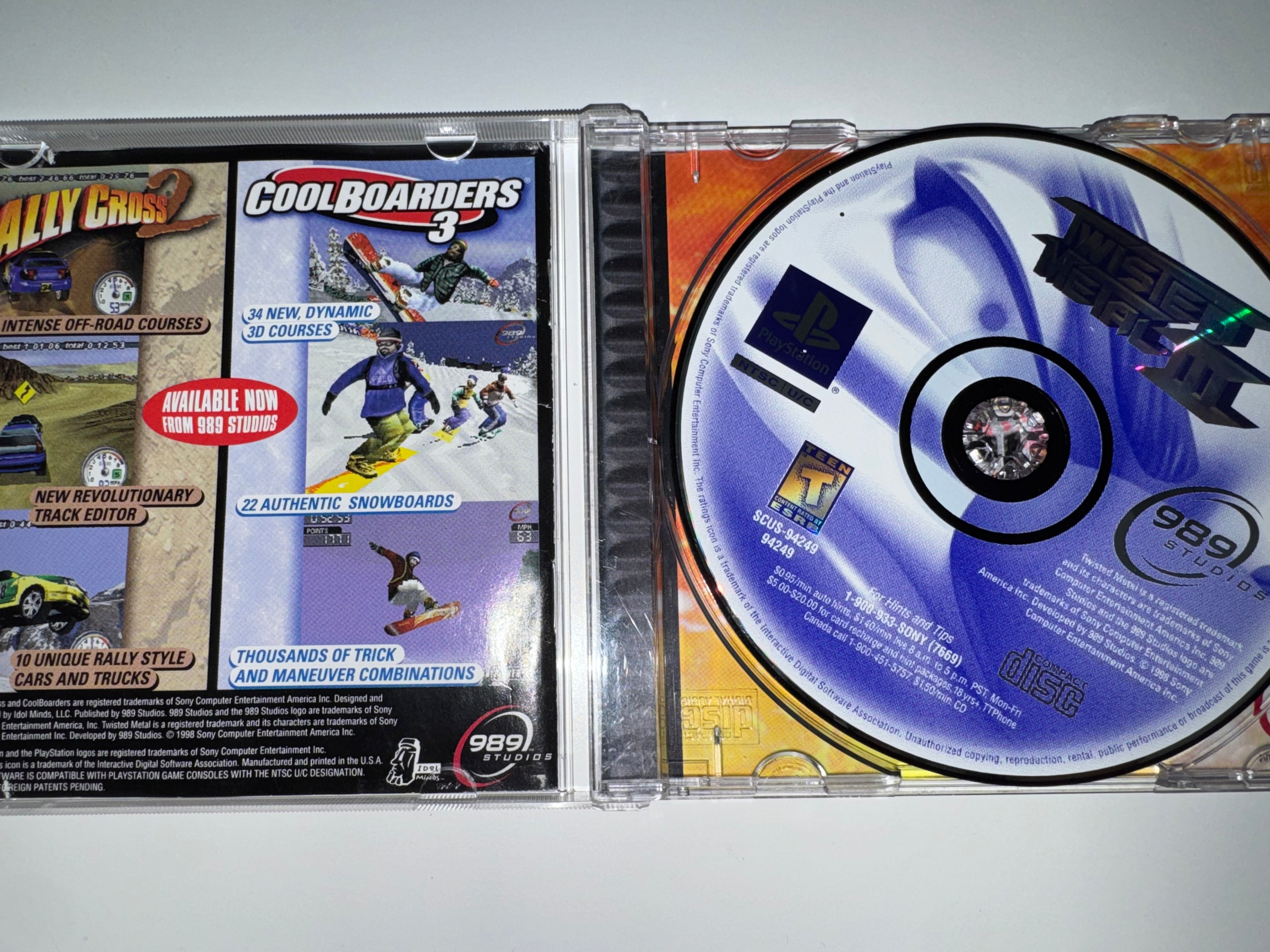 Twisted Metal III 3 (Sony PlayStation 1, 1998) CIB COMPLETE PS1