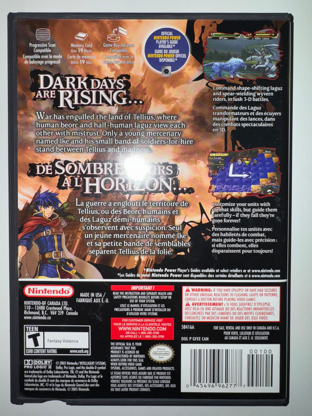 Fire Emblem: Path of Radiance (Nintendo GameCube, 2005) CIB COMPLETE GC