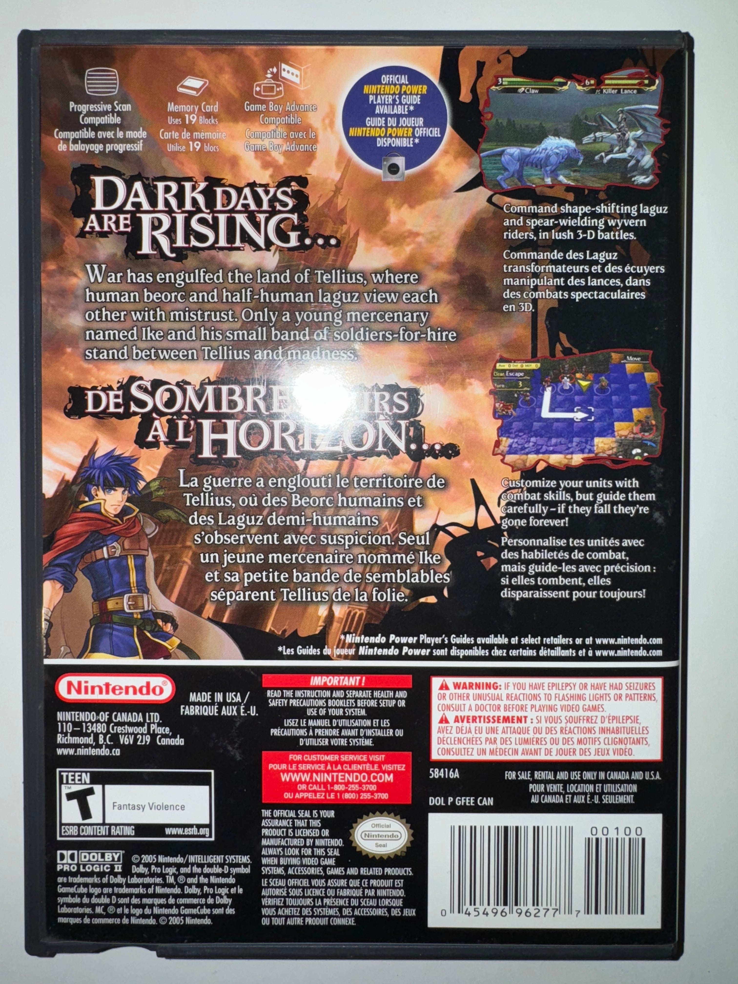 Fire Emblem: Path of Radiance (Nintendo GameCube, 2005) CIB COMPLETE GC