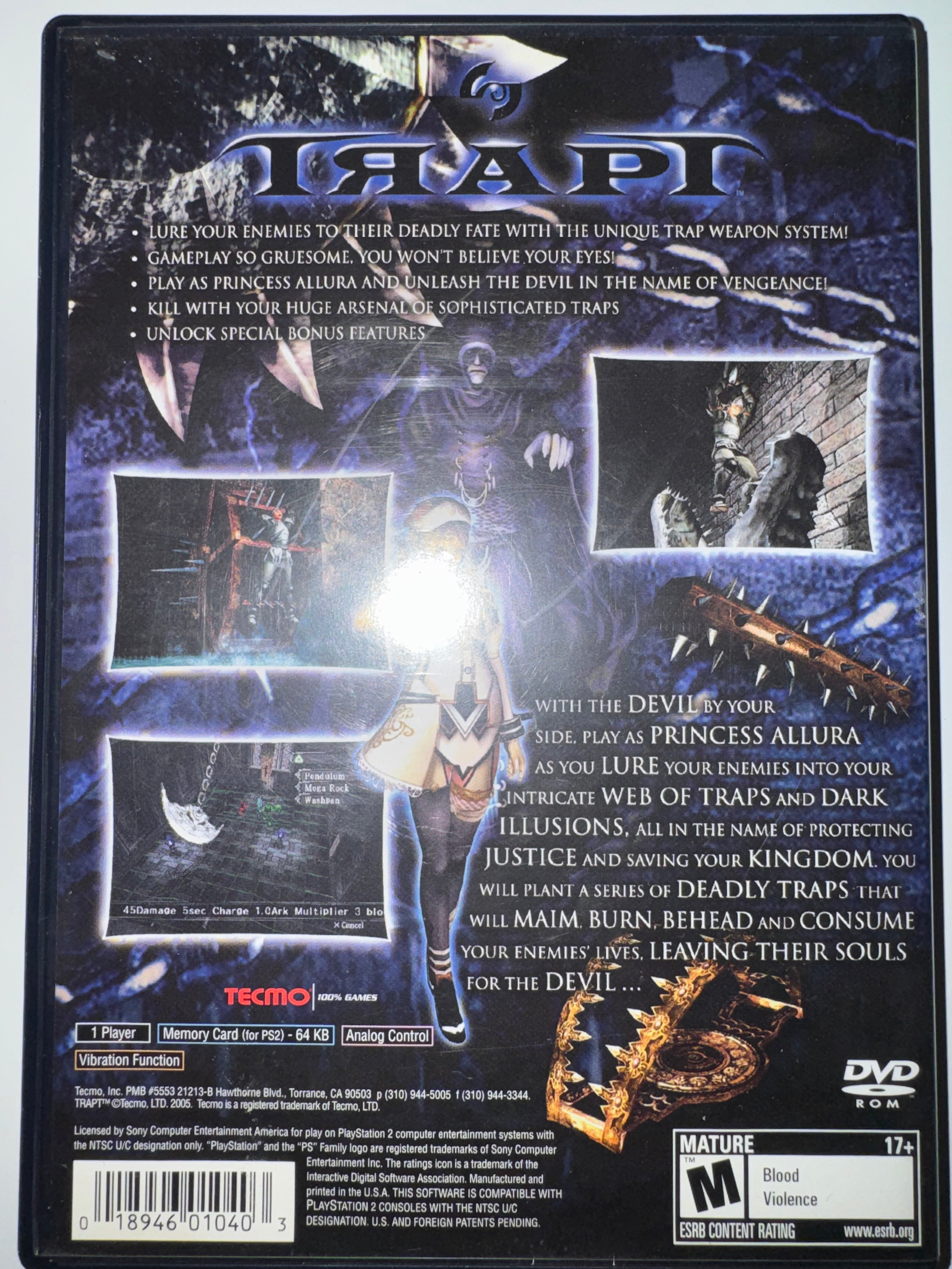 Trapt (Sony PlayStation 2, 2005) CIB COMPLETE PS2