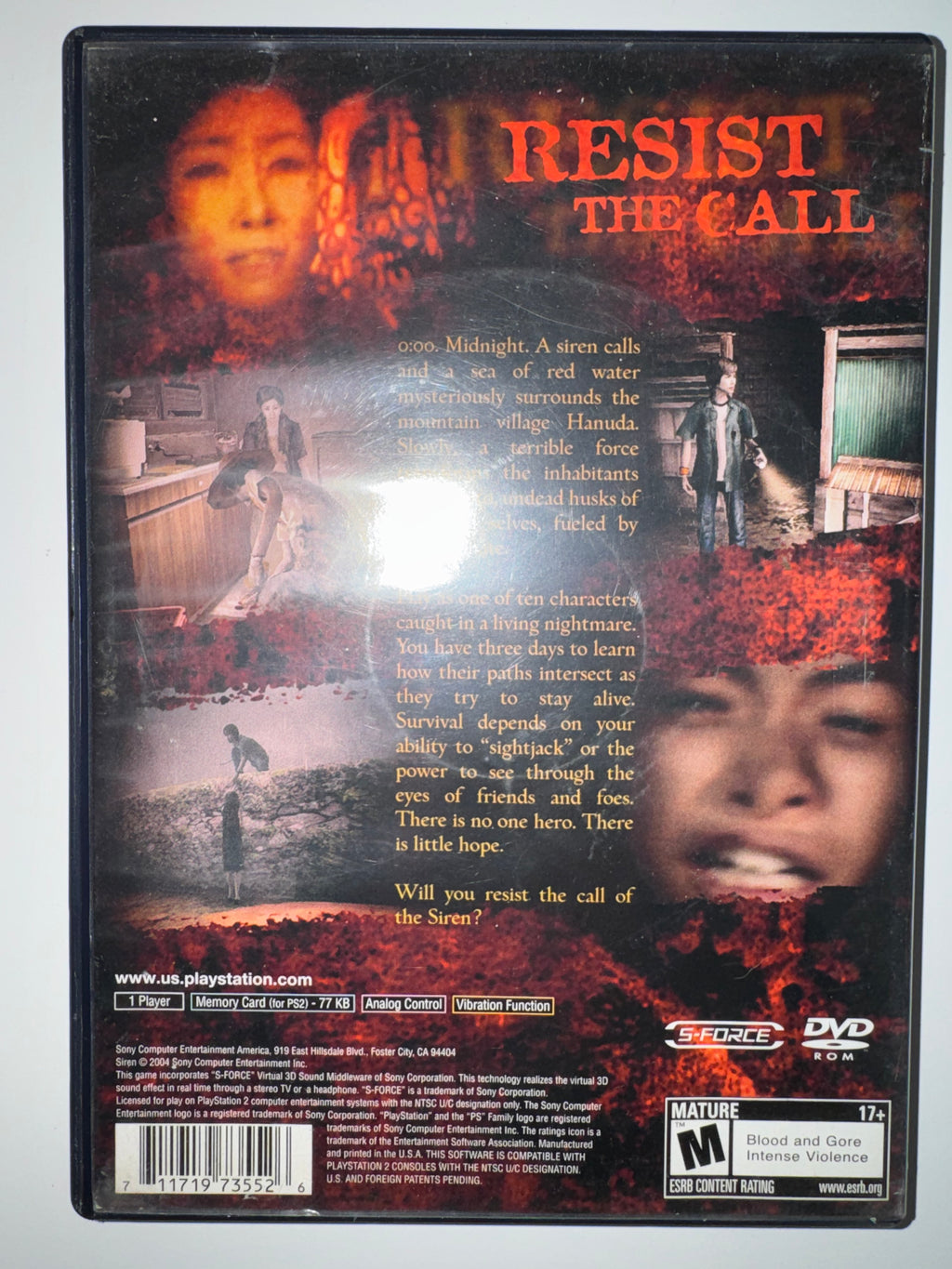 Siren (Sony PlayStation 2, 2004) CIB COMPLETE PS2