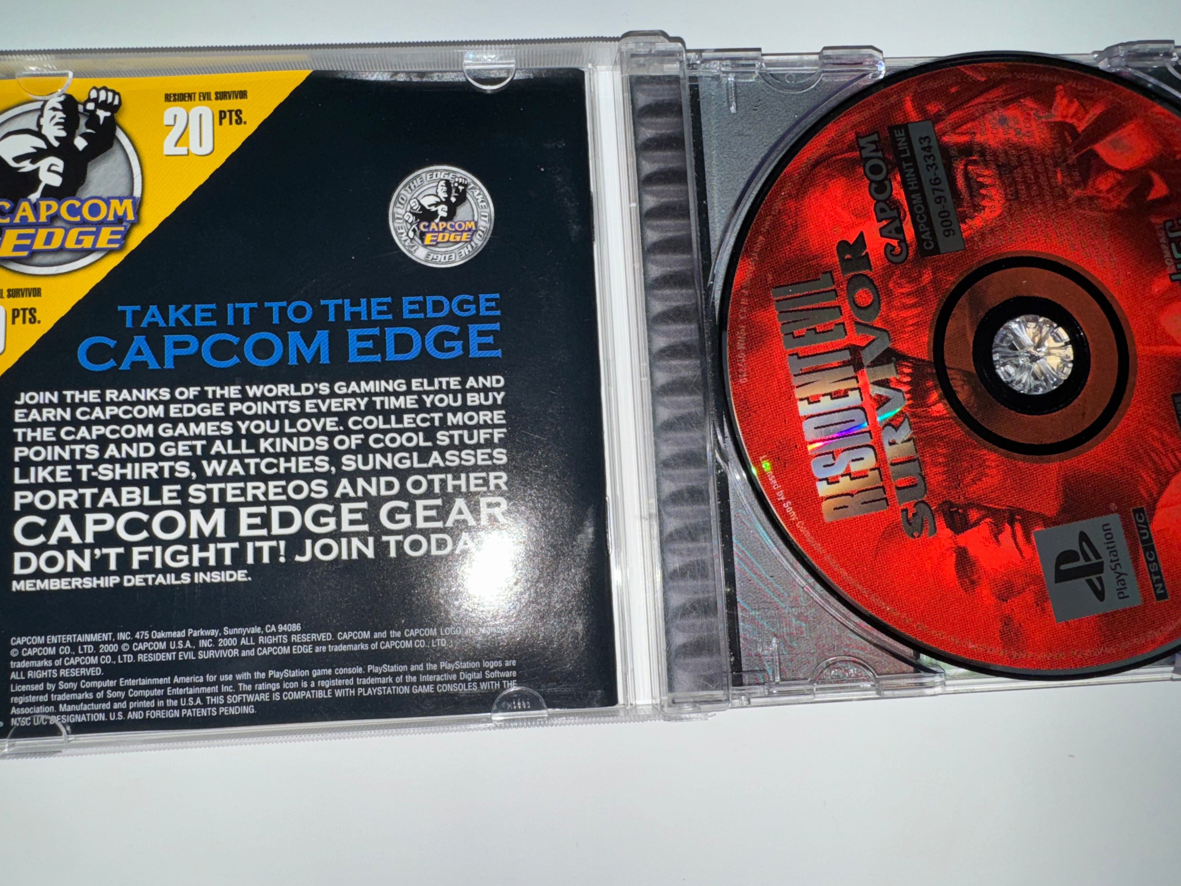 Resident Evil: Survivor (Sony PlayStation 1, 2000) CIB COMPLETE PS1