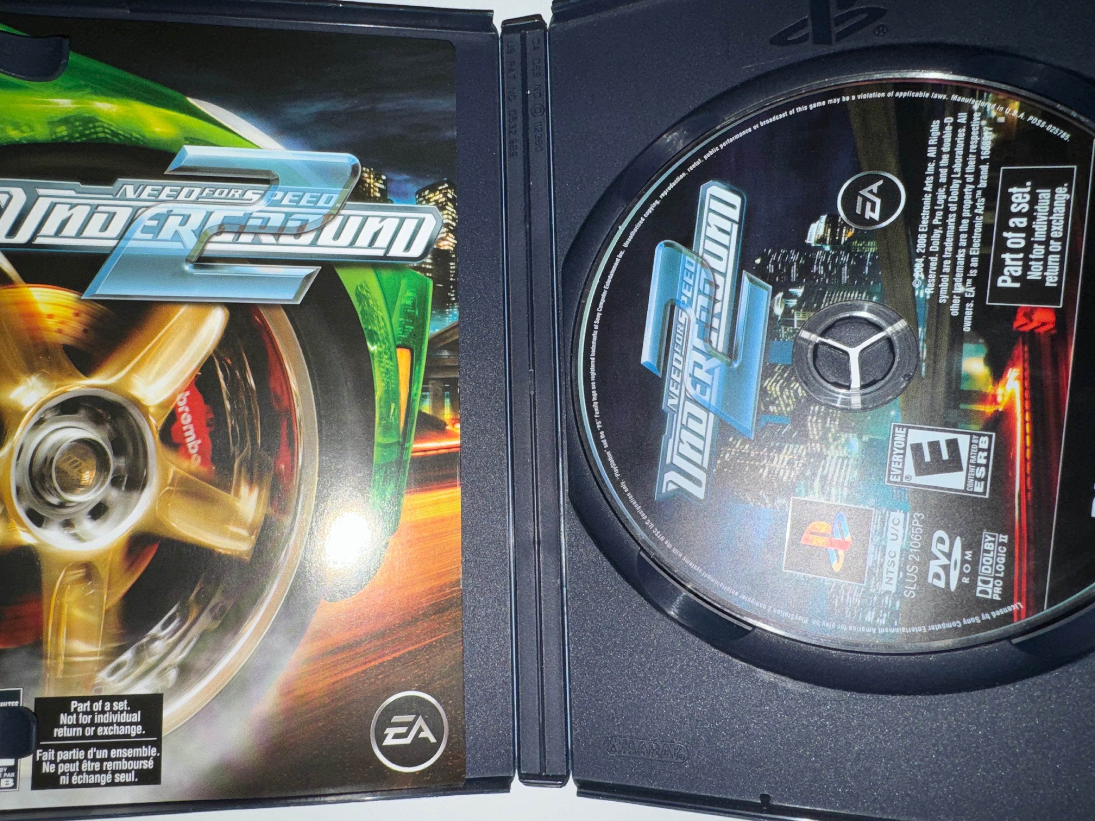 Need for Speed: Underground 2 (Sony PlayStation 2, 2004) CIB COMPLETE PS2
