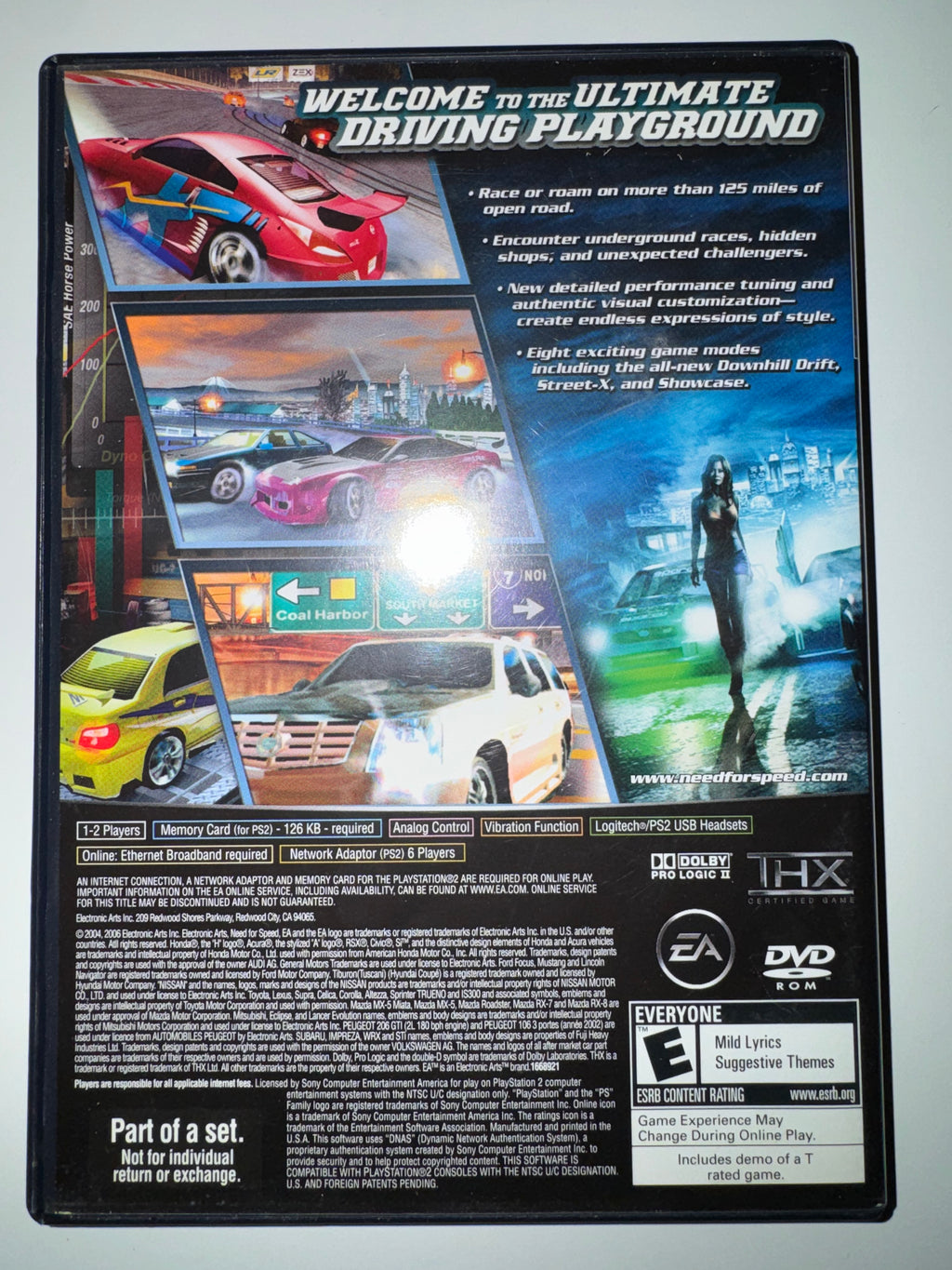 Need for Speed: Underground 2 (Sony PlayStation 2, 2004) CIB COMPLETE PS2