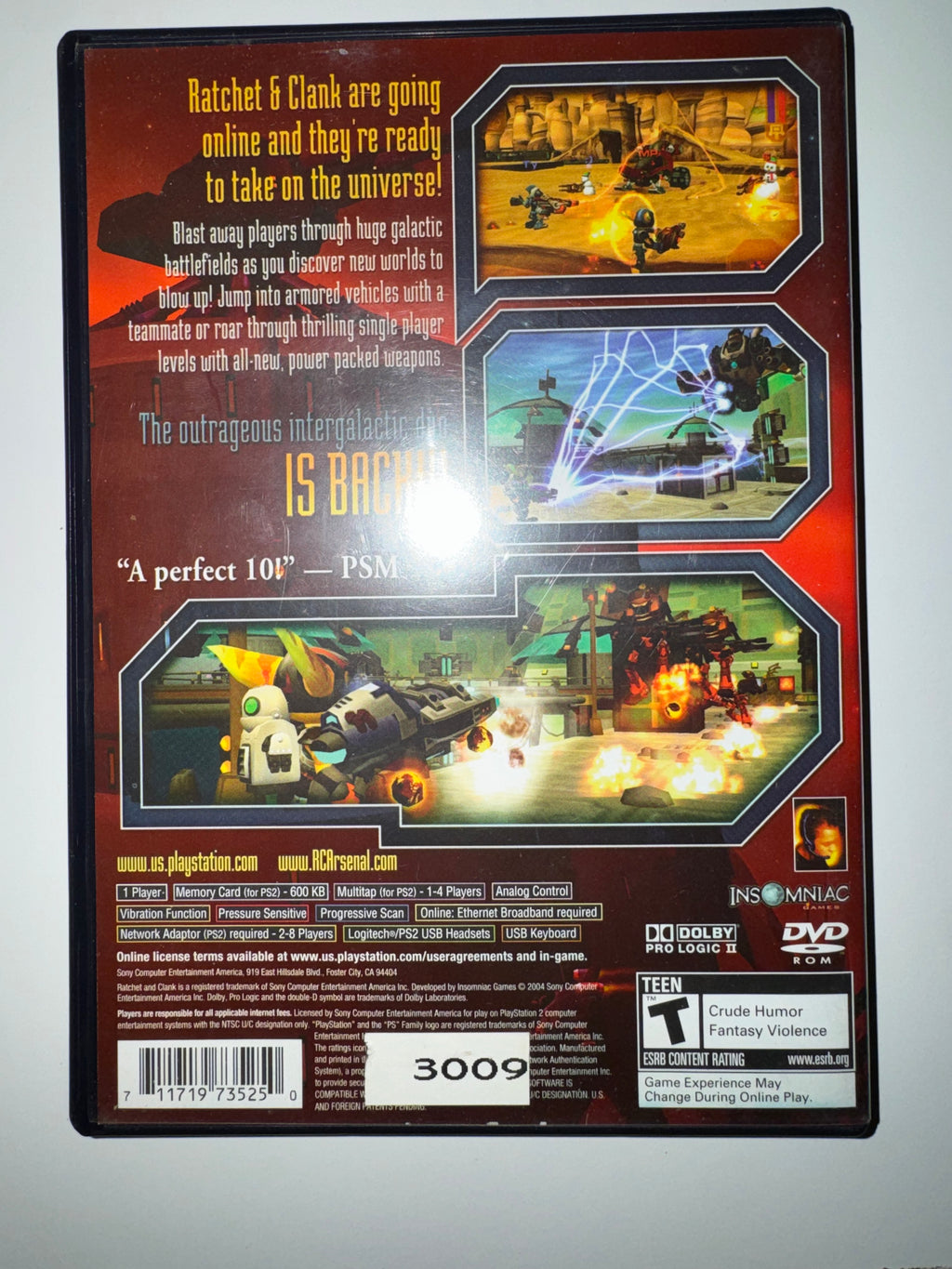 Ratchet & Clank: Up Your Arsenal (Sony PlayStation 2, 2005) CIB COMPLETE PS2