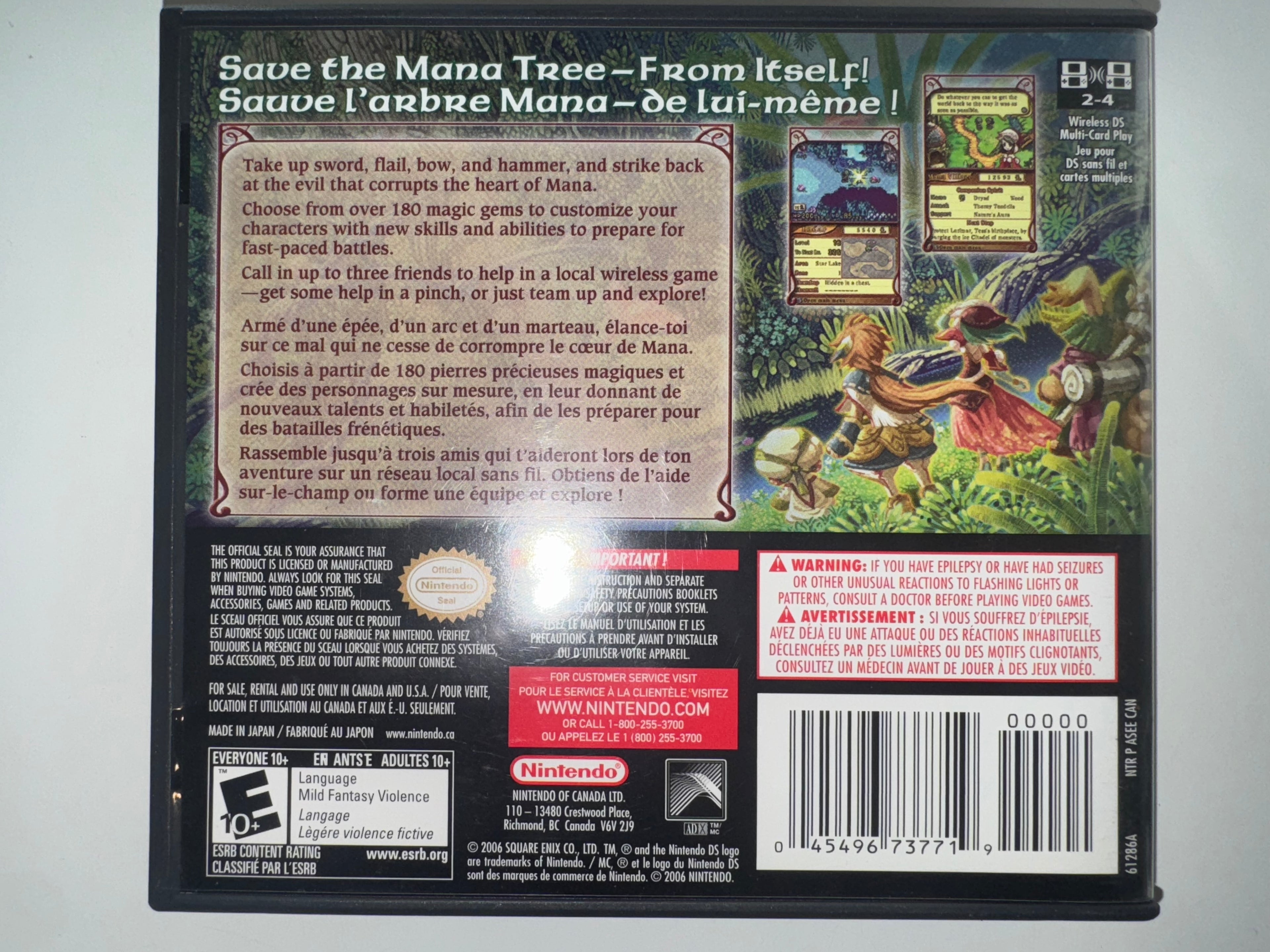 Children of Mana (Nintendo DS, 2006) CIB COMPLETE DS