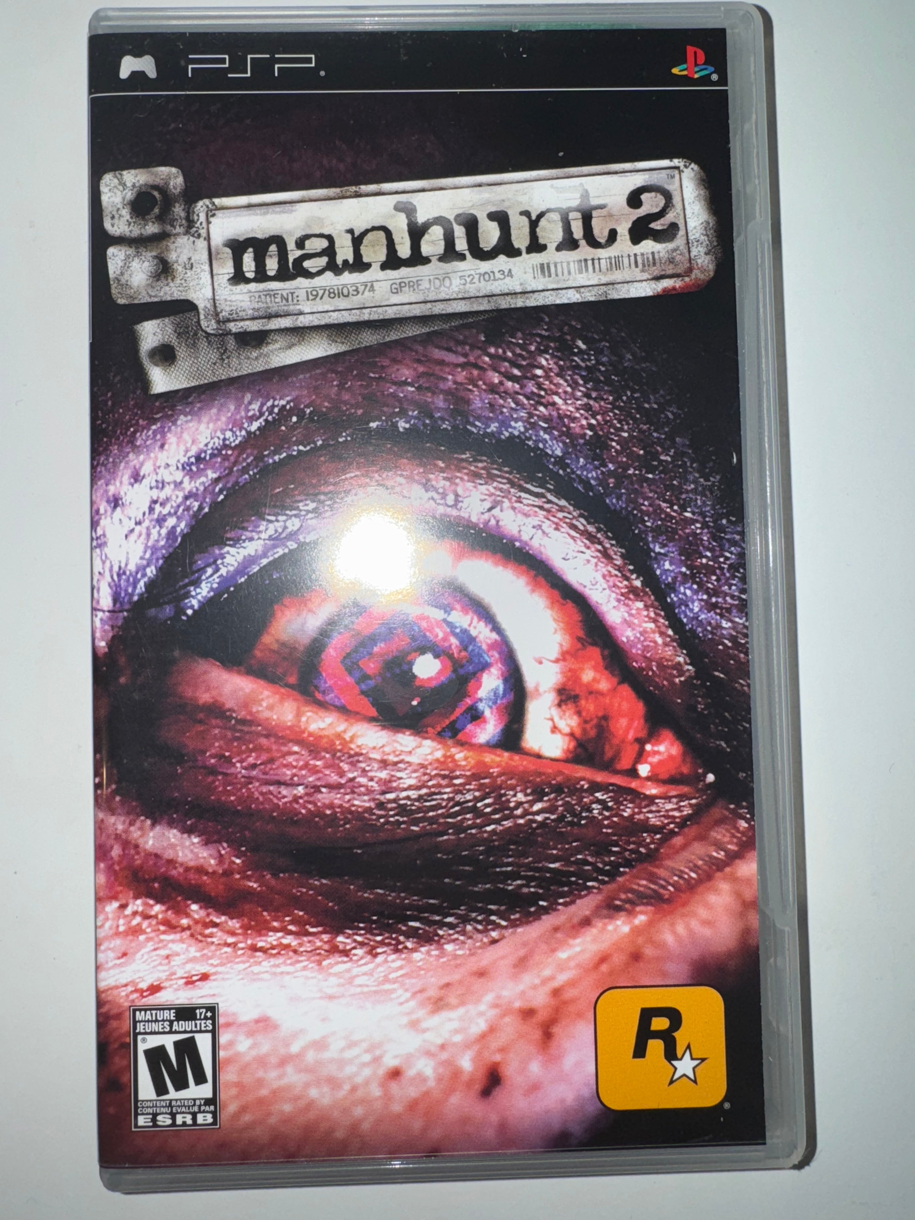 Manhunt 2 (Sony PSP, 2007) CIB COMPLETE PSP
