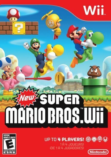 New Super Mario Bros. Wii (Nintendo Wii, 2009) CIB COMPLETE WII