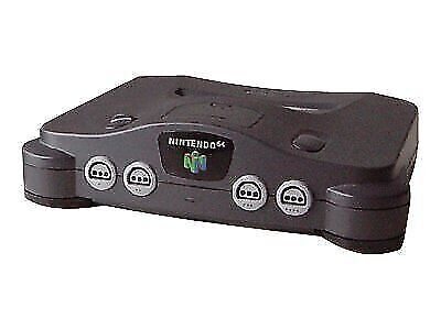 Nintendo 64 Home Console - Black N64 W/ CABLES, Jumper Pak And Controller