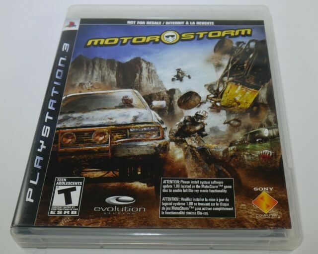 MotorStorm (Sony PlayStation 3, 2007) CIB COMPLETE + MANUAL PS3