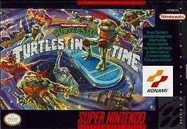 Teenage Mutant Ninja Turtles IV: Turtles in Time (Super Nintendo 1992) SNES Cart